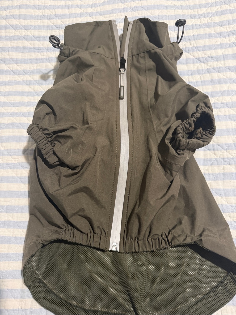 Arcadia Olive Green Waterproof Windbreaker Pet Jacket